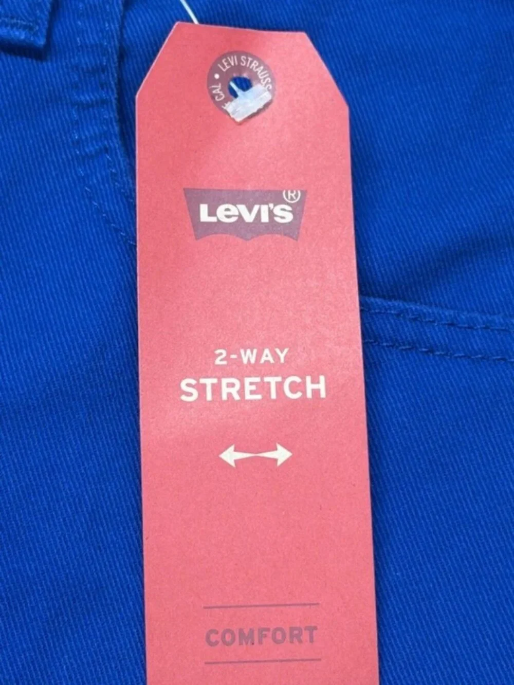 NWT $59.50 Levi's 569 Loose Straight Fit Stretch Men's Jeans 42X30 Bold Blue